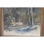Darryl Mackie, Winter Scene, oil on canvas board, signed and dated '76 (29cm x 36cm)