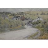 W Smallwood Winder, Village Scene, watercolour, signed and dated 1901 (22cm x 29cm)