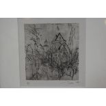 Archie Soutar Watt, Sweetheart Abbey, monoprint, artists proof, signed (15cm x 14cm)