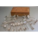 A collection of miscellaneous Epns and silver flatware including a set of ten French silver plated