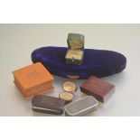 A collection of various Edwardian and later ring and jewellery boxes including two ring boxes