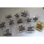 A box containing a large collection of Dell Prado diecast metal enamelled figures including