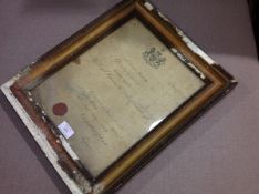 Royal interest: a 19th century signed and sealed Appointment on behalf of H.R.H. The Duke of