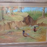 •Ralston Gudgeon R.S.W. (Scottish, 1910-84), Pheasants in a Woodland Landscape, watercolour,