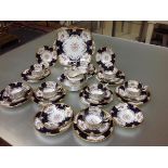 A 19th century Coalport tea service, comprising eight teacups, twelve saucers, nine side plates,