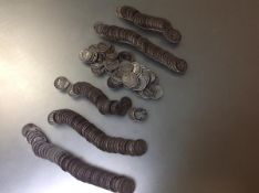 A group of approx. 250 U.S. Mercury dimes, mostly 1930's and 1940's, condition G to VG