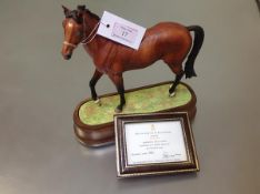 A Royal Worcester limited edition porcelain model, Nijinsky, modelled by Doris Lindner, mounted on a