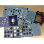 Seven Whitman albums of Canadian silver coins, mostly 800 standard, different dates and types,