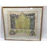 Bridget Tempest, Celtic and Norman friezes, engraving, signed 10/30 (55cm x 63cm excluding frame)