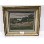 D Seaward, Coastal Scene in Cornwall, oil on panel, signed (15cm x 20cm)