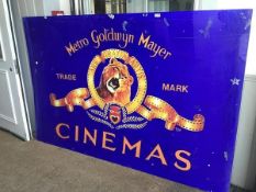 A Metro Goldwyn Mayer laminated cinema panel (121cm 184cm)