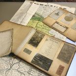 A World War British Battles and Their Effects Map and a World War I photograph album, for the