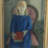 T. Gourlay, Portrait of a Young Girl, oil on canvas, signed and dated '86 (75cm x 60cm excluding