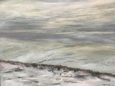 Alan Turner, Woden Law, Winter, oil on canvas, signed and dated 1981 (70cm x 90cm excluding frame)