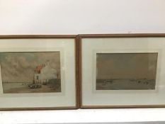 Martin Hardie RSW. (1875-1952) Wells-on-Sea (and Blakeney), a pair of watercolours, each signed