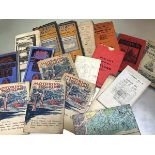 A collection of vintage motoring maps including Great Britain, London, Edinburgh, Ireland, Glasgow