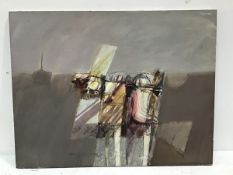 James Hardie, Aeroplane, oil on board, signed top right, unframed (47cm x 60cm)