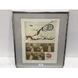 John F.... Carte Postale, lithograph, signed in pencil, artists' proof (38cm x 29cm excluding