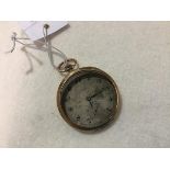 A 9ct gold gentleman's open faced Mappin pocket watch with silvered dial and subsidiaries dial,
