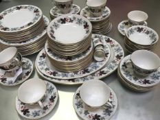 A Royal Doulton Camelot pattern dinner and tea service of approximately one hundred and four