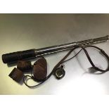 A WWI truncheon, a Cruchon & Emons of London, 1915, compass complete with original leather carry