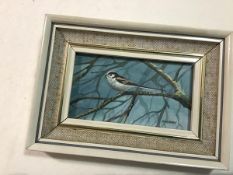 Peter Murray, A Study of a Wagtail, watercolour, signed (6cm x 11cm)