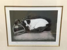 Debbie Gillingham, lithographic print 254/495, signed in pencil (23cm x 31cm excluding frame)