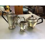 An Epns four piece Celtic style bordered tea and coffee service (coffee pot: h.21cm)