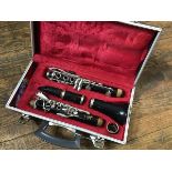 A Boosey & Hawkes, Regent Street, London, composition four part clarinet complete with reeds and