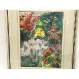 Bodo, Summer Garden, watercolour, signed in pencil, dated September '77 (39cm x 29cm excluding