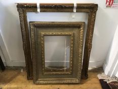 Two gilt composition frames (92cm x 77cm and 74cm x 59cm) (2)