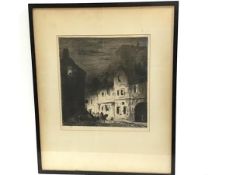 Joseph Gray, Old Edinburgh, etching, 62/100, signed in pencil and inscribed verso (32cm x 30cm