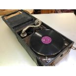 A Maxitome portable gramophone (case a/f)