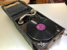 A Maxitome portable gramophone (case a/f)