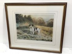 S. Townsend, Terrier, lithographic print, 379/400, signed in pencil (31cm x 39cm excluding frame)