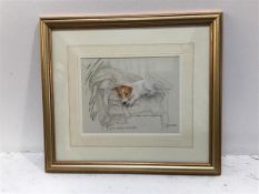 Gill Evans, Jack Russell Pup, print, 526/880, signed with certificate verso (19cm x 24cm excluding