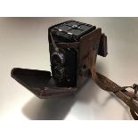 A Rolleiflex Standard K2 6x6 camera, cased.