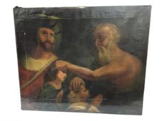 Continental School, early 19th century, Jacob Blessing the Sons of Joseph, oil on canvas,