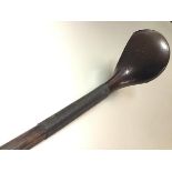 A hickory shafted golf club, c. 1900, signed "D.M. Patrick, Special". Length 116cm