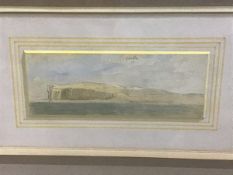 Edward Duncan R.W.S. (1803-1882), "Staffa", signed with a monogram lower right, watercolour,