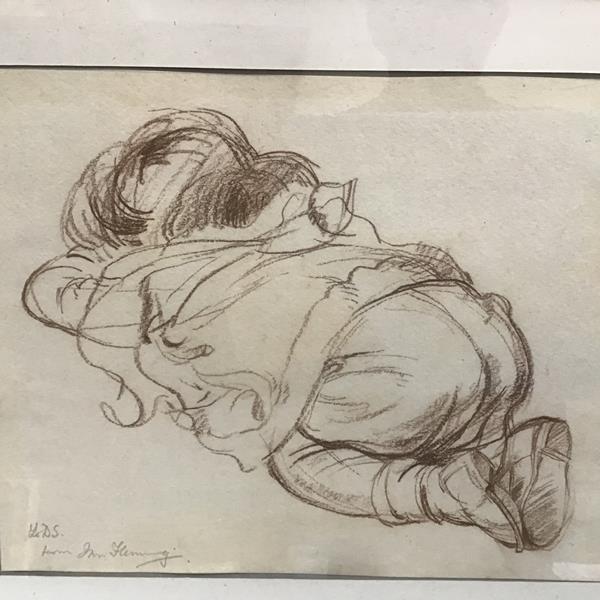 •Ian Fleming R.S.A., R.S.W., R.G.I., L.L.D (Scottish 1906-1990), An Upset Child, signed in pencil