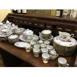 A Noritake Ireland pattern floral approximately 80 piece decorated dinner service of