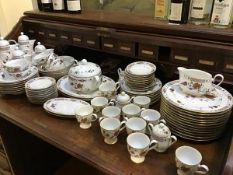 A Noritake Ireland pattern floral approximately 80 piece decorated dinner service of