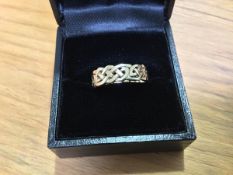 A 9ct gold Ortak eternity ring (3g)