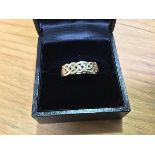 A 9ct gold Ortak eternity ring (3g)