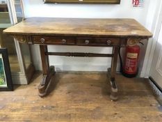 A Scottish Regency rosewood sofa table c.1820, in the manner of William Trotter, the rectangular top