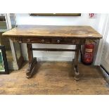 A Scottish Regency rosewood sofa table c.1820, in the manner of William Trotter, the rectangular top