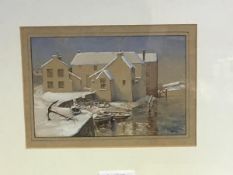 Ann Dallas, Scottish 20thc., Kirkcudbright Harbour House, watercolour, signed (excl. frame: 10cm x