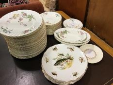 A Mintons Dainty Sprays collection of twenty five dinner plates, fifteen side plates and ten