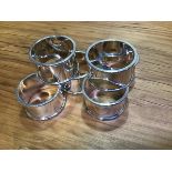 A set of six silver napkin rings (10.48oz)